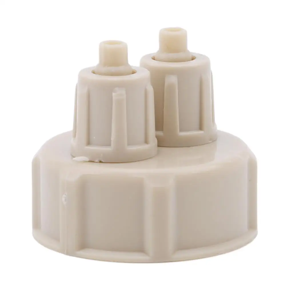 

DIY крышка для бутылки для аквариума, аксессуары для рассеивателя, 2 отверстия, крышка для бутылки CO2 для реактора