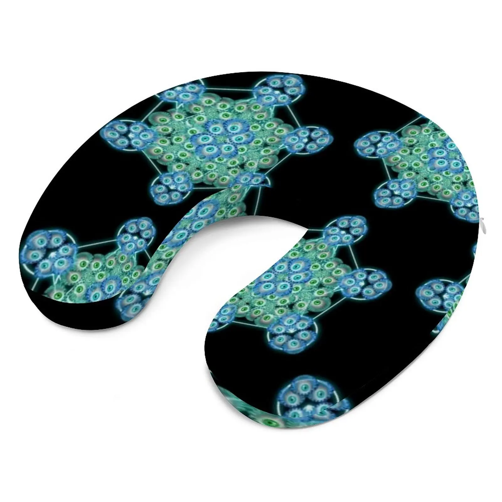 

Albert Hoffman Neck Pillow U Shaped Relaxing Travel Pillow Better Sleep Print Man Computer Memory Foam Pillow