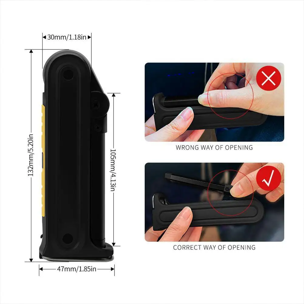 

Rechargeable Work Light With Magnet Base 360 Degree Rotation For Car Repair LED Work Light Rechargeable Flashlight