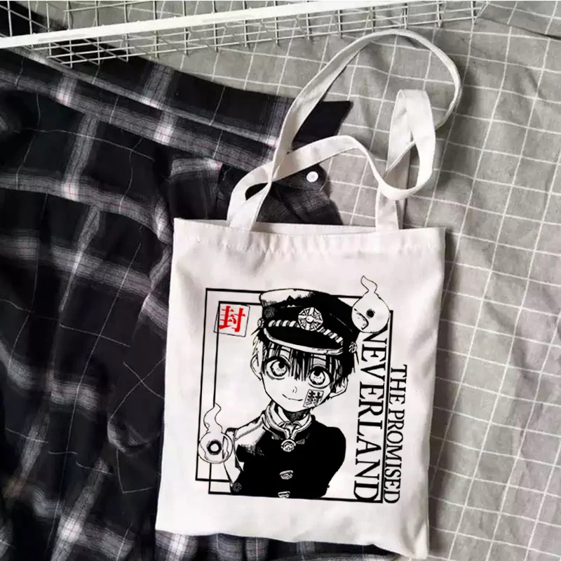 Женская сумка Харадзюку Hanako-kun аниме мультяшный принт Ulzzang Goth панк винтажная