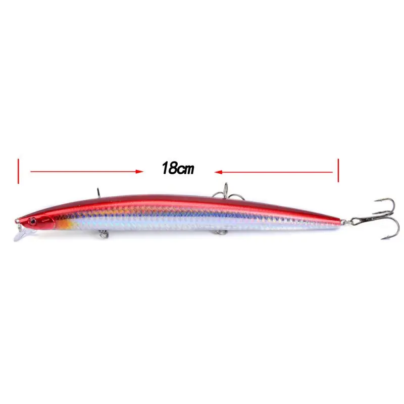 

18cm 26g Sea Fishing Fake Lure. Fishhook Baits. Counterweight System Swinging Crank Bait. Large-scale Fish Crank Tungsten 2021