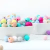 10pcs Silicone Beads 9mm Round Ball Pearl Food Grade PBA Free DIY Pacifier Clip Chain Jewelry Baby Teething Rodent Product Beads 4