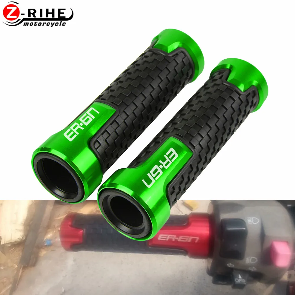 Резиновые универсальные Мотоциклетные аксессуары для Kawasaki ER6N ER 6 N 7/8 дюйма 22 мм