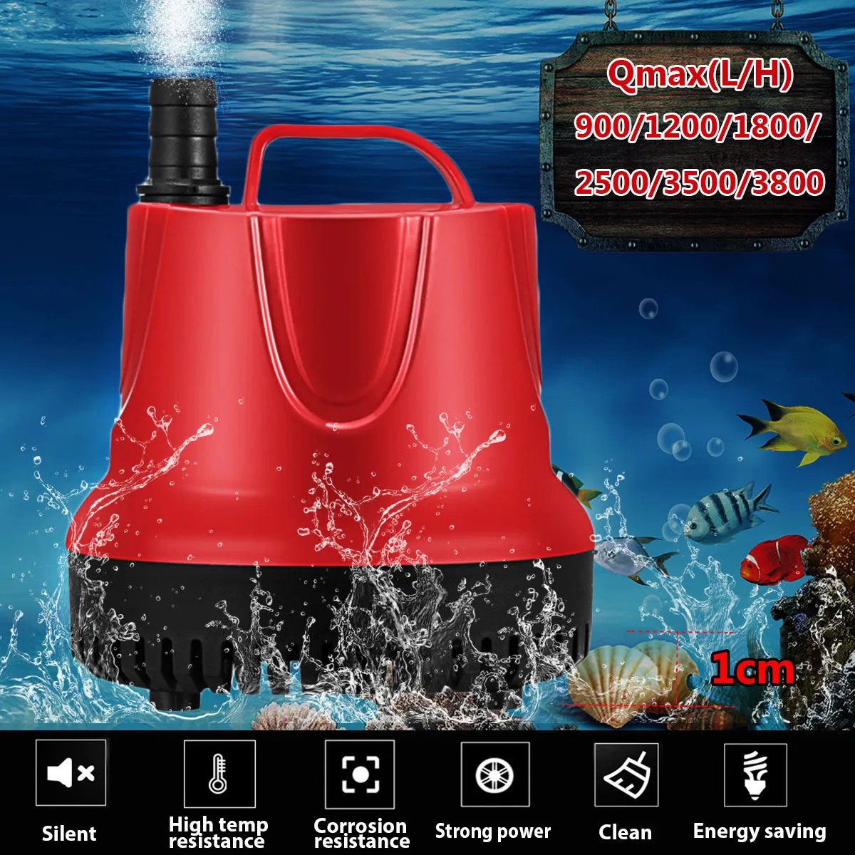 Аксессуары для собак, 900-3800L/H, 220-240 В, погружной водяной насос для аквариума, аквариума, пруда, резервуара, носик Marin mascotas, аксессуары для аквариума