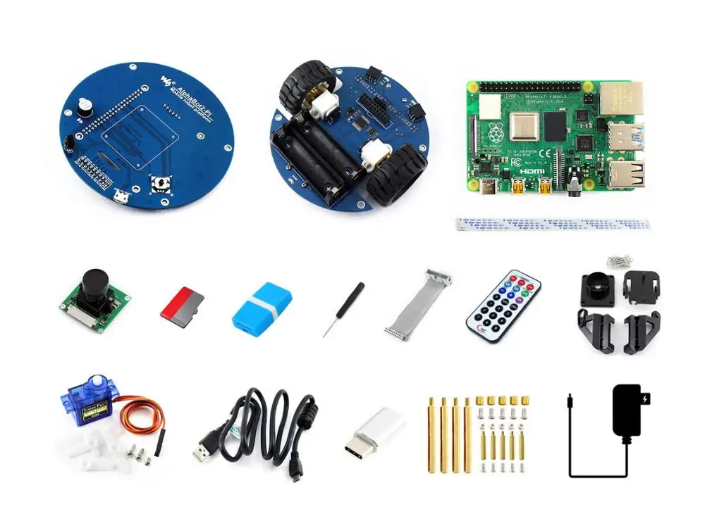 Умный беспроводной робот видеопроигрыватель с питанием от Raspberry Pi 4 Model B