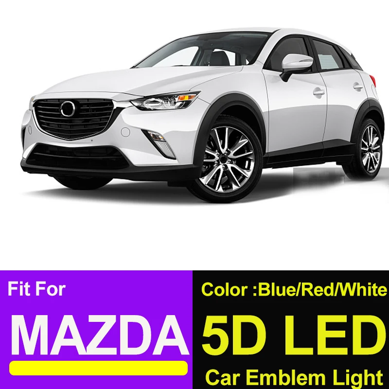 Автомобильный Стайлинг синий/красный/белый 5D светодиодный светильник покрытие