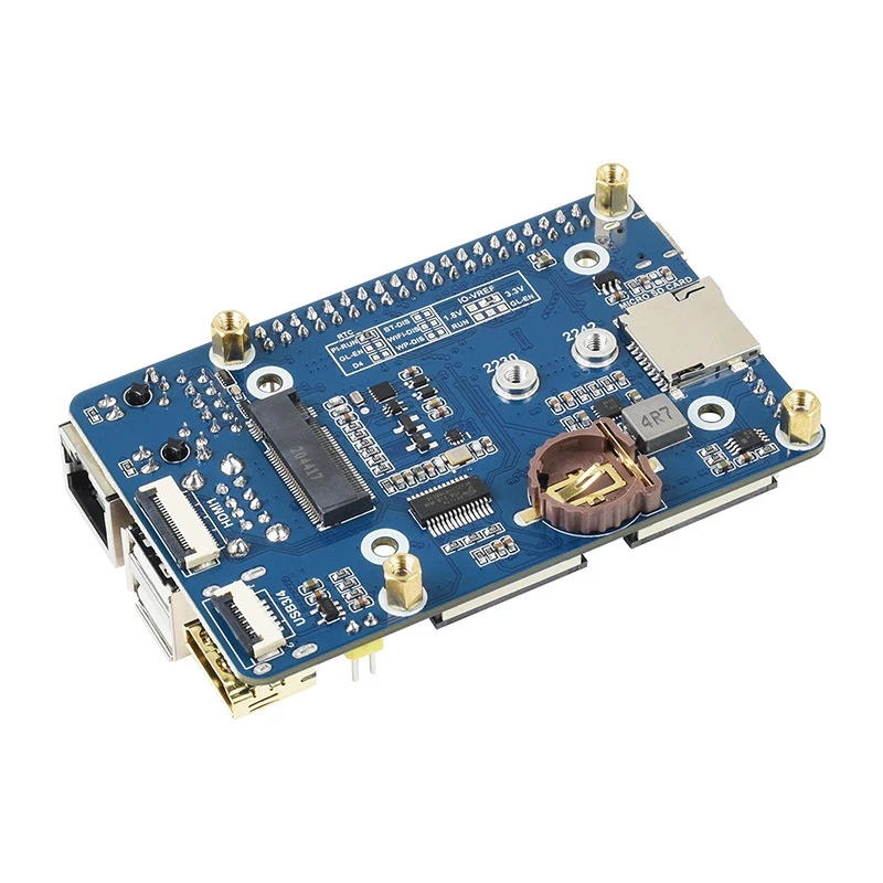 

For Raspberry Pi CM4 Mini Base Expansion Board Computing Module Core Board Onboard 40PIN GPIO Interface Gigabit Ethernet