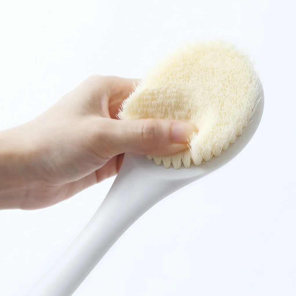 

Long Handle Bath Brush Soft Nylon Bristles Shower Back Scrubber Exfoliating Body Cleaning Brush