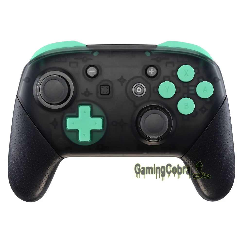 Мягкий сенсорный мятный зеленый ремонт ABXY D-pad ZR ZL L R ключи Замена Полный набор кнопок w/инструменты для nintendo Switch Pro контроллер