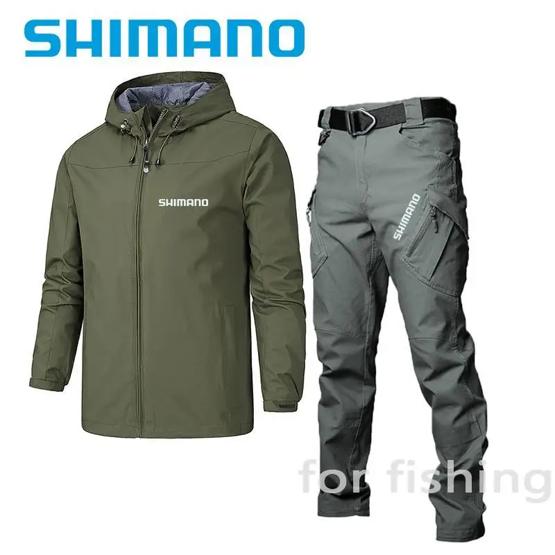 

Daiwa Fishing Set Solid Breathable Men's Suithooded Fishing Clothes Casual Fishing Suit for Fishing Wear Waterproof Windproof