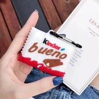 kinder chocolate wireless bluetooth earphone case for airpods pro 2 1 cute surprisingly bueno box 3d soft silicone headset cover