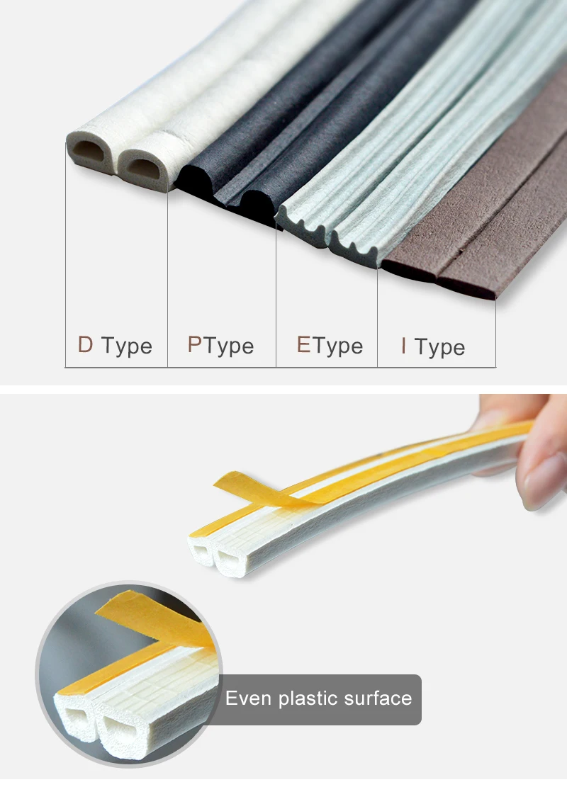 Уплотнительная лента для дверей и окон типа E звукоизоляционная уплотнительная