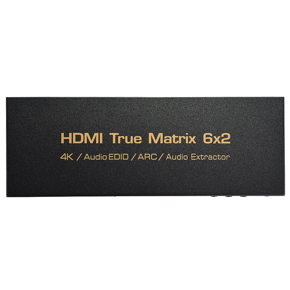 Устройство для экстракции аудио EDID 6 в 2 выхода HDMI матричный переключатель 4K ARC