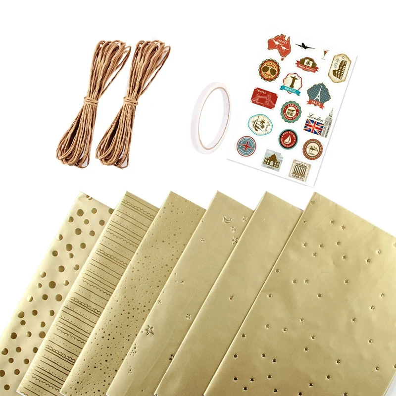 

Оберточные бумажные листы, набор оберточной бумаги для Пинга на день рождения включает 6 перерабатываемых подарочных оберточных бумаг, для ...