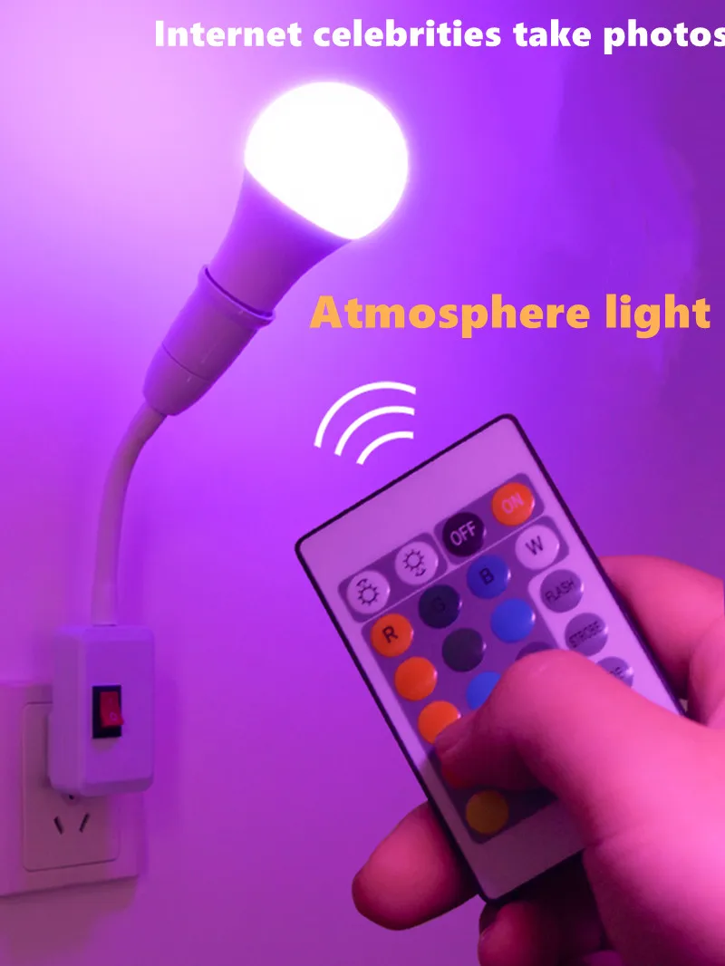 

Atmosphere light fill light net celebrity photo bedroom atmosphere luminous lighting night light girl purple selfie room fun