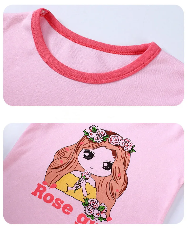 Kids Boys Girls Clothes Baby Pajamas Autumn Long Sleeve Set Cartoon Rabbit Unicorn Children's Sleepwear Winter Pyjamas Kids