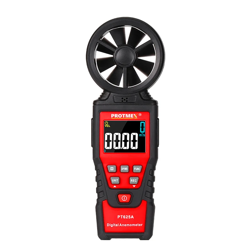 Digital Anemometer Handheld Wind Speed Meter Gauge Air Volume Meter Air Velocity Measuring Flow Meter Via LCD Screen