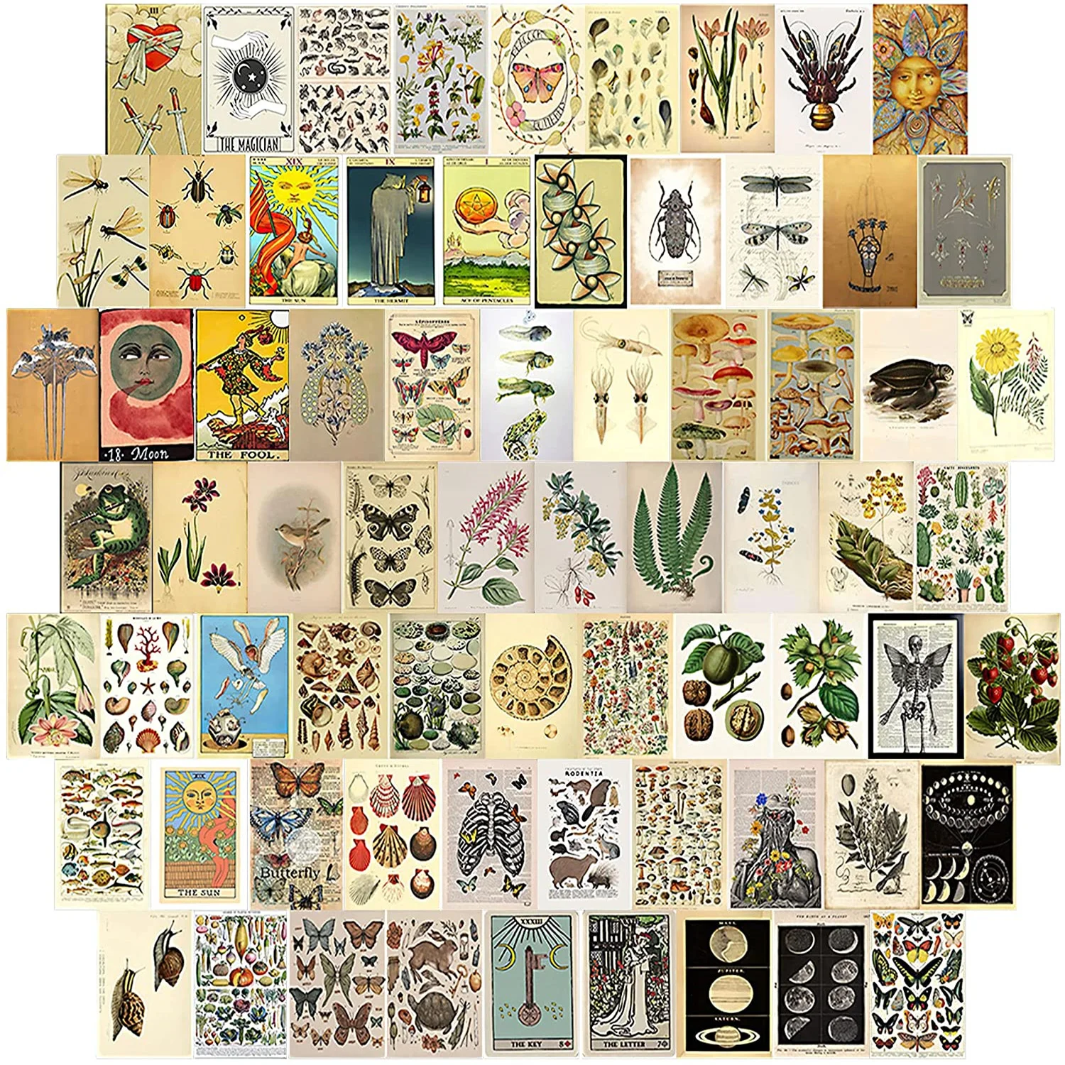 70 настенных коллажей Набор декоративных наклеек для подростков общежития набор