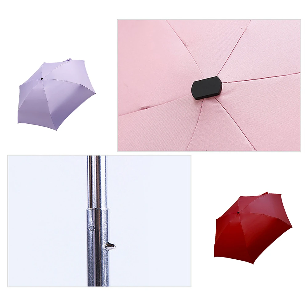 Карманный мини зонтик дождевик для женщин ультра легкий анти УФ