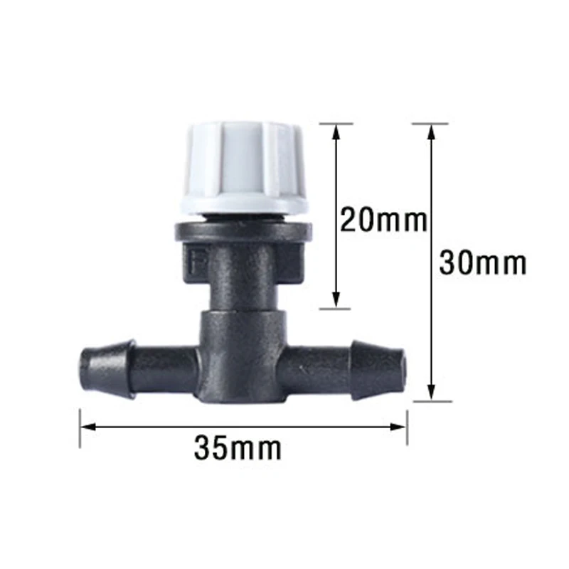 Сопло распылительное серое с тройником 4/7 мм 100-1 м 50/0 9 шт. | Дом и сад