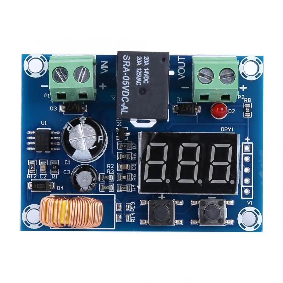 XH-M609 DC voltage protection module Lithium battery undervoltage low power loss disconnection output 6-60V | Электроника