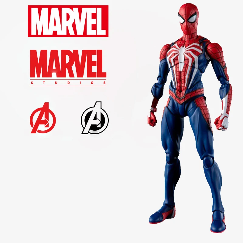 

Игрушки ручной работы Marvel Человек-паук, Модернизированная боевая одежда, шарниры можно переместить, аниме Человек-паук, Офисная кукла, деко...