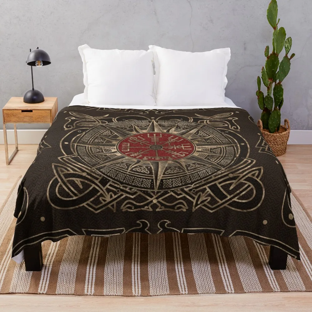 

Vegvisir Viking Compass Ornament Blanket Bedding Sherpa Fleece Throw Blankets Bed Sofa Cover Child Kids Adults Gift Bedspread