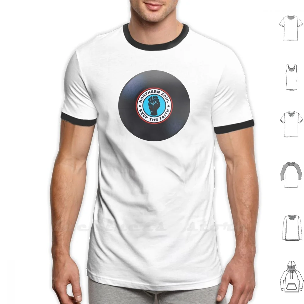 Northern Soul Vinyl Record T Shirt Print Big Size 6xl Cotton New Cool Tee Retro Music Vinyl Northern Soul Sound Stereo Vintage