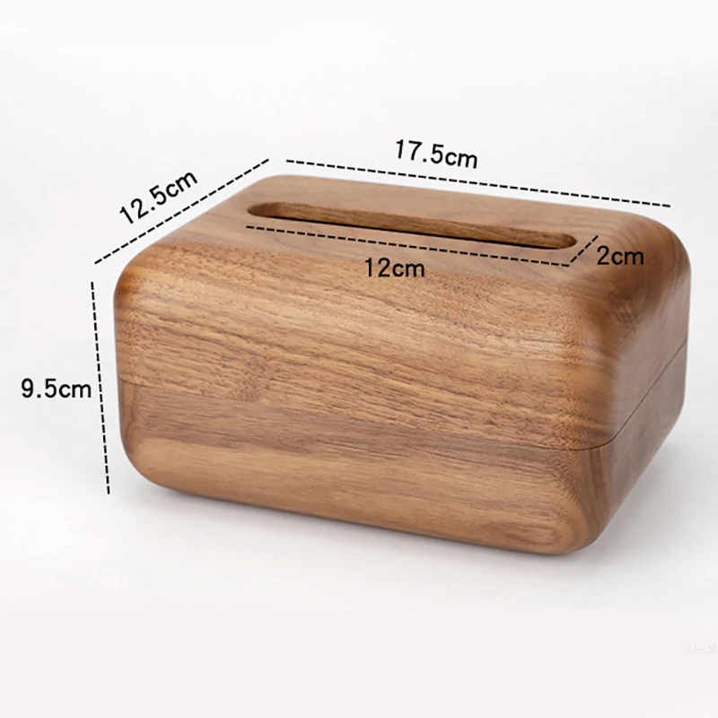 

Wooden Tissue Box,Paper Napkin Holder Case Wood Bathroom Facial Tissue Box for Bathroom Bedroom Office