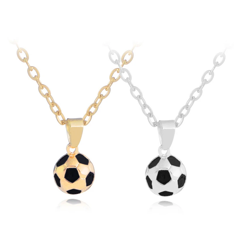 Новинка Очаровательная Серебряная цепочка из звеньев футбольной команды