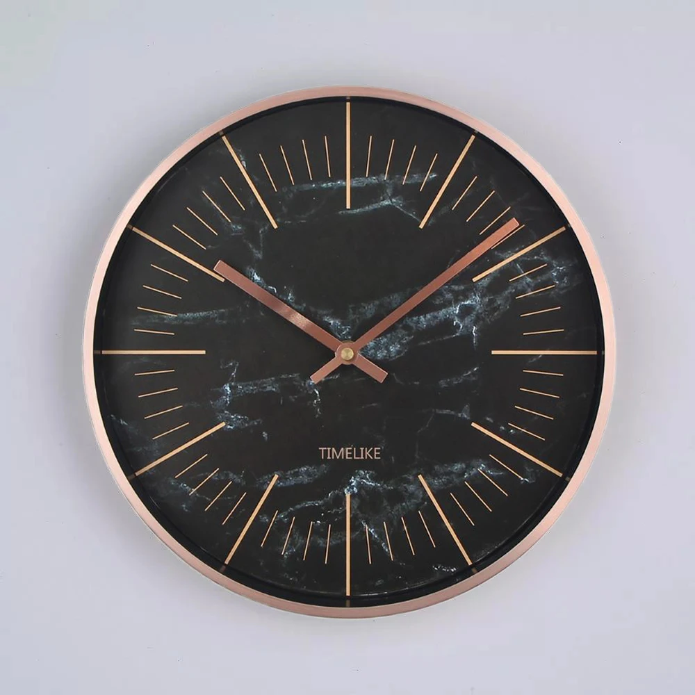 

12 Inch Wall Clock Modern Design Minimalist Classic Round Clock Slient Plastic Wall Clocks Mute Quartz Watch Home Decorate