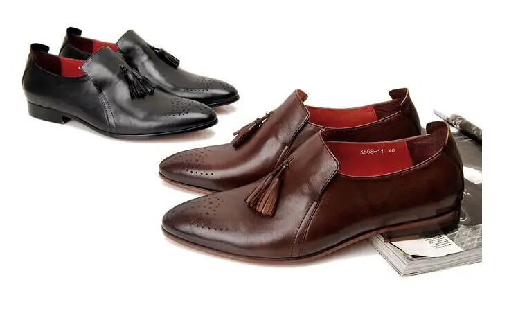 Деловая воздухопроницаемая парчовая парча с острым носком Повседневная офисная