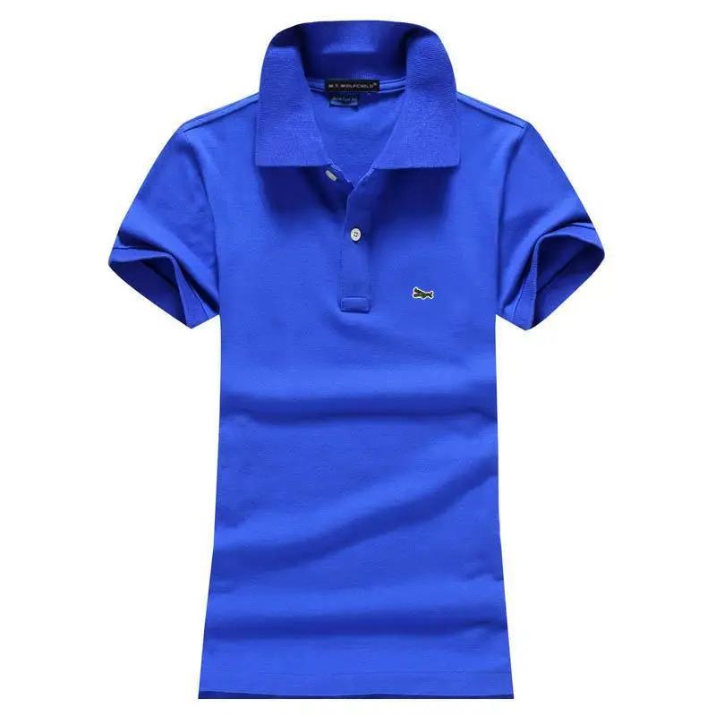 Высокое качество 2020 женские рубашки поло с коротким рукавом 100% хлопок Модная