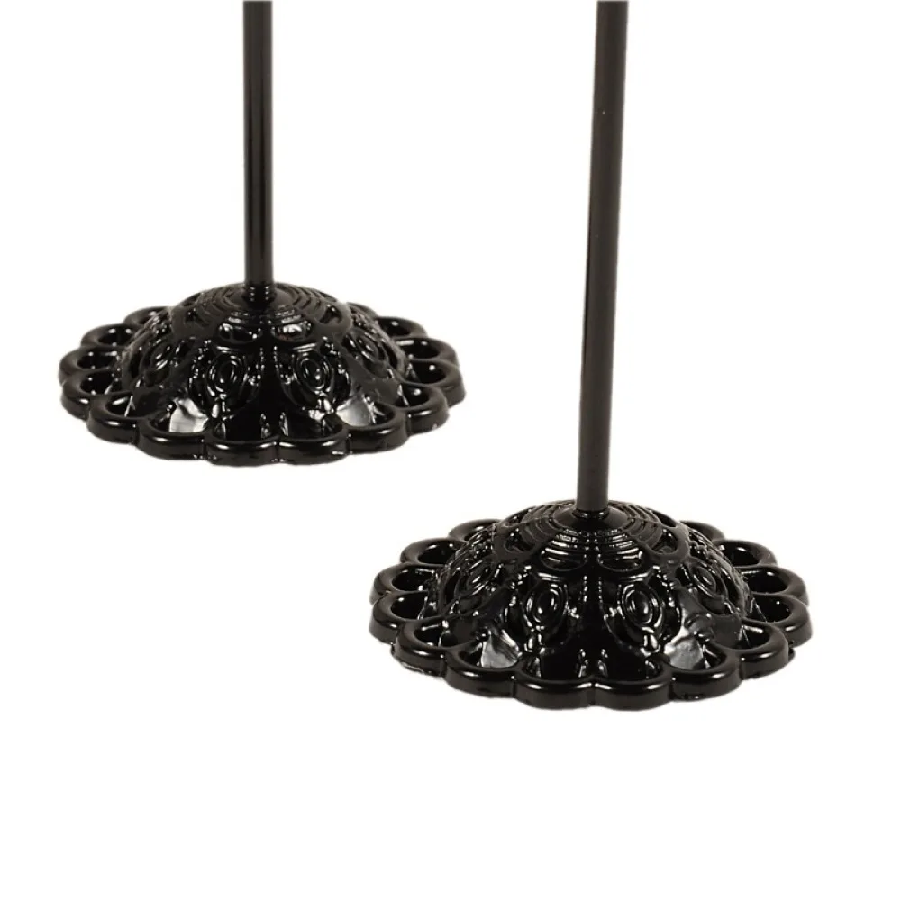 5 Sets T Bar Iron Earrings Displays Stand Rack Dangle Hoop Earring Holder Jewelry Showcase Wholesale Red Copper Black