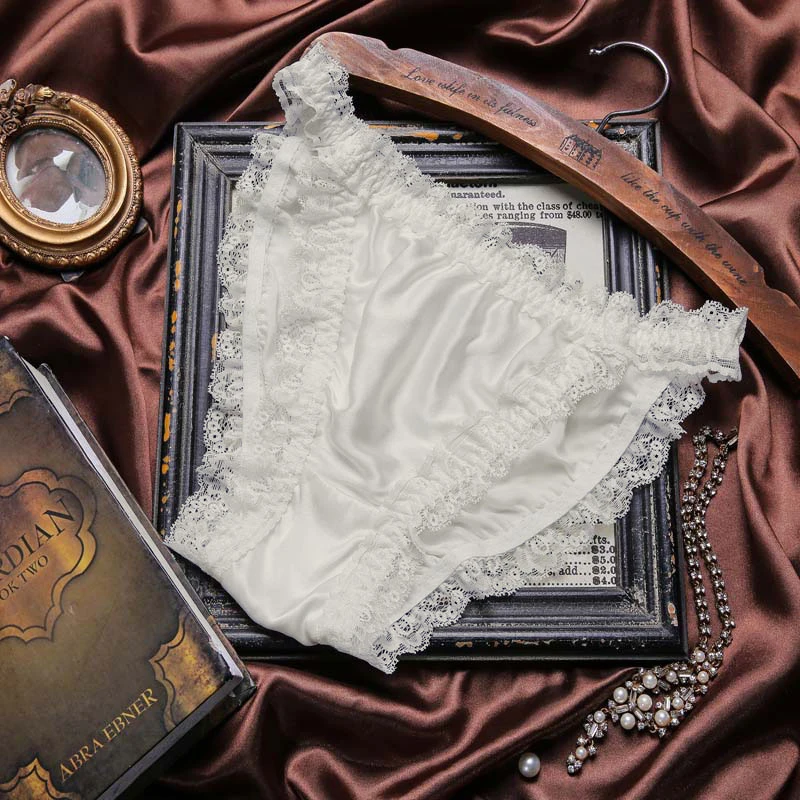 Новые женские сексуальные трусики шелковые кружевные бесшовные с заниженной