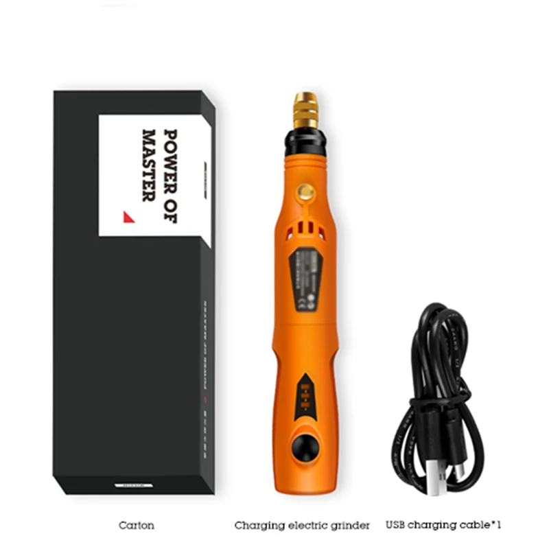 

1pc 3.6V USB Electric Grinding Tool Portable Milling Kit Mini Grinder Cordless Drill Rotary Polishing Handheld Pen Tool Parts
