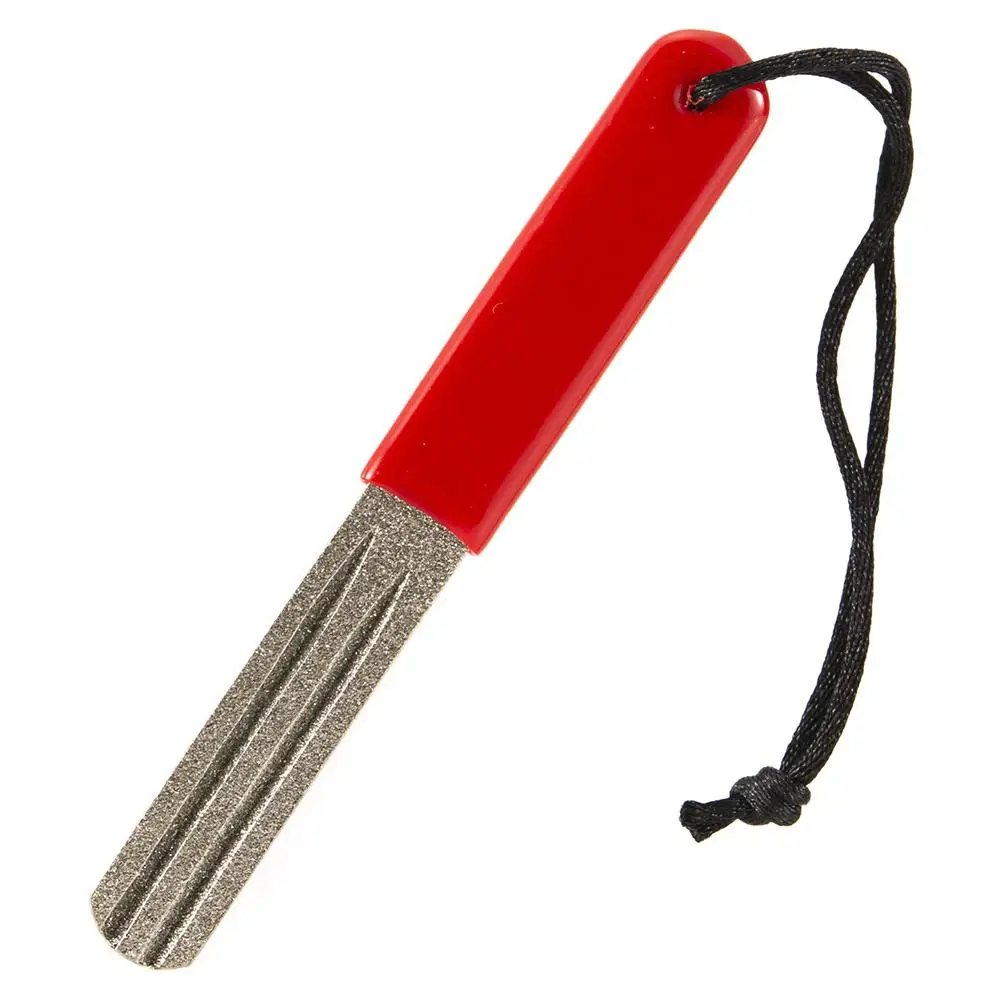 Fishing Tool Outdoor Dual Groove Fish Hook Sharpener Fine Grinding Sharpening Box Professional Diamond Grind Tools | Спорт и