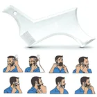Шаблон для укладки бороды для мужчин, 1 шт., прозрачные расчески для бороды, инструмент для красоты, трафареты для стрижки бороды