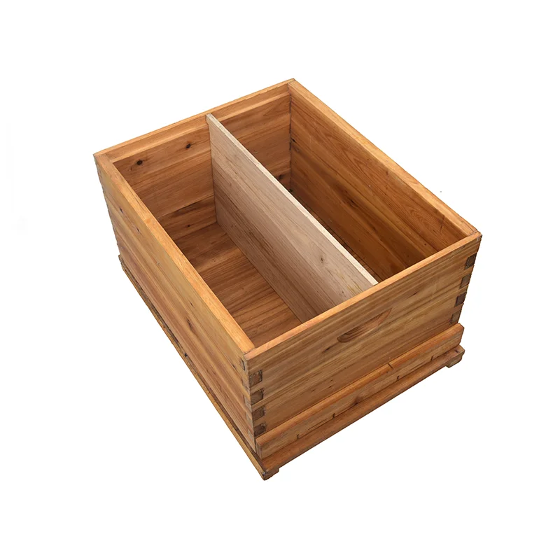 Вощеный одноуровневый улей и 5 шт. оснований для основы пчелового воска в рамке