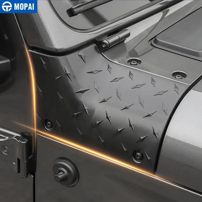 Автомобильные наклейки MOPAI для крышки двигателя Jeep Gladiator JT 2018 + угловая обмотка