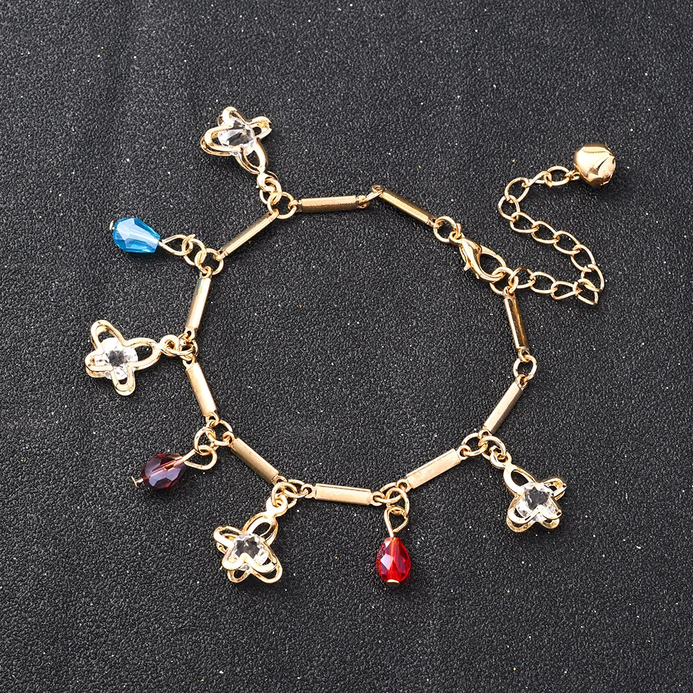 

Bracelets For Women 2021 Originality Metal Geometric Crystal Pendant Rhinestone Bracelet Trend Jewellery Mother's Day Gift