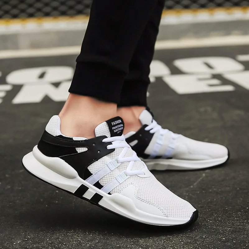 

Men's Mesh Shoes Casual Sports Breathable Fashion Solid Color 2021 All-match Casual Sports Running Shoes Comfortable Sneakers