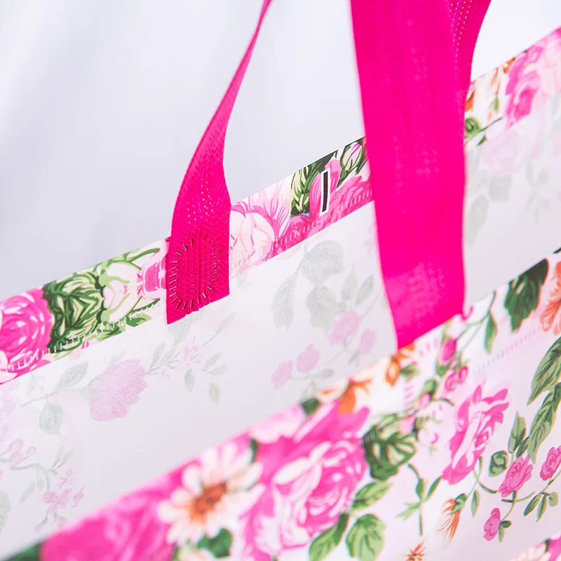 

Travel Storage Handbag Waterproof Shopping Bag Convenient Reusable Tote Pouch Fashion Bird Foldable Bag Non-woven Fabric Eco Bag