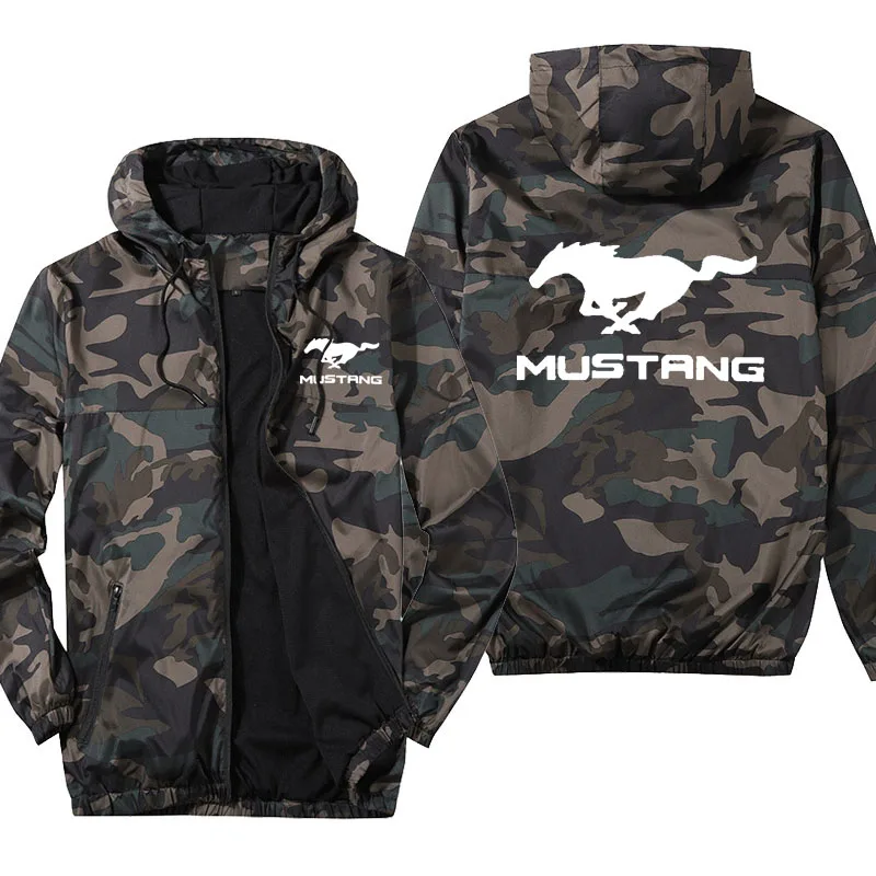 

Ford Mustang car logo printing trend Breathable Men's sportswear Spring summer high quality Sun protection Men's jackets top