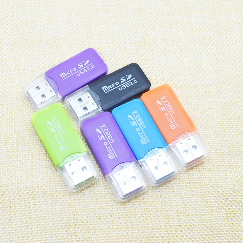 Высококачественный простой USB 2 0 Micro SD TF кардридер для флэш-памяти портативный