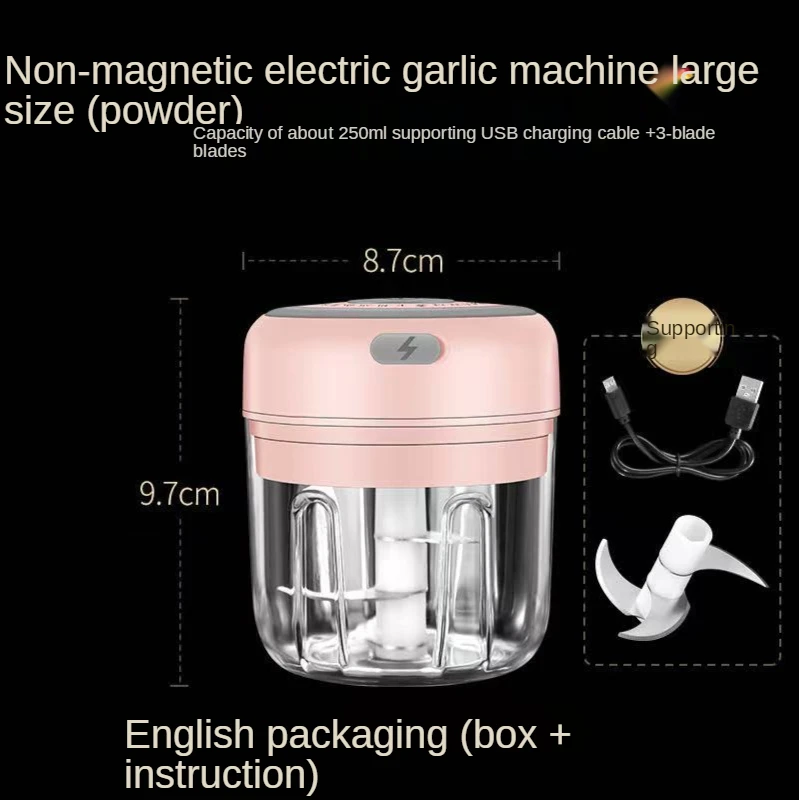 

Wireless Mini baby Babycook electric garlic press garlic masher pull garlic masher mashed garlic machine garlic grinder