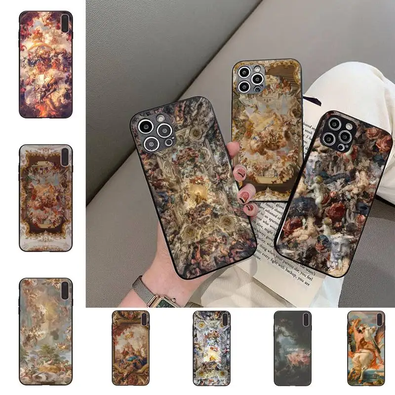 

Palace of versailles The Creation of Adam David Art Phone Case For iPhone 11 8 7 6 6S Plus X XS MAX 5 5S SE 2020 XR 11 pro