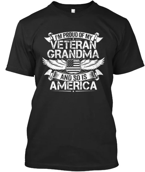 

Veteran Grandma Support Grandson Grandda Standard Unisex T-shirt