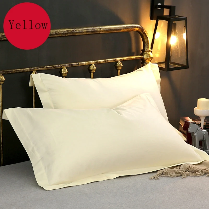 1 пара 100% хлопок 600TC наволочка для сна сплошной подушка в виде елки Чехол Длинные
