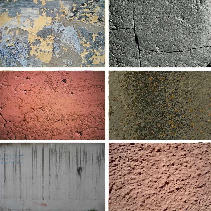 Реквизит для фотосъемки Nitree Виниловый фон фотостудии бетонная цементная стена